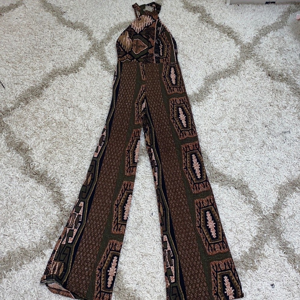 Abstract Print Jumpsuit